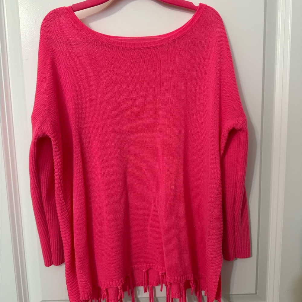 Lilly Pulitzer Pink Knit Sweater Casual Long Sleeve
